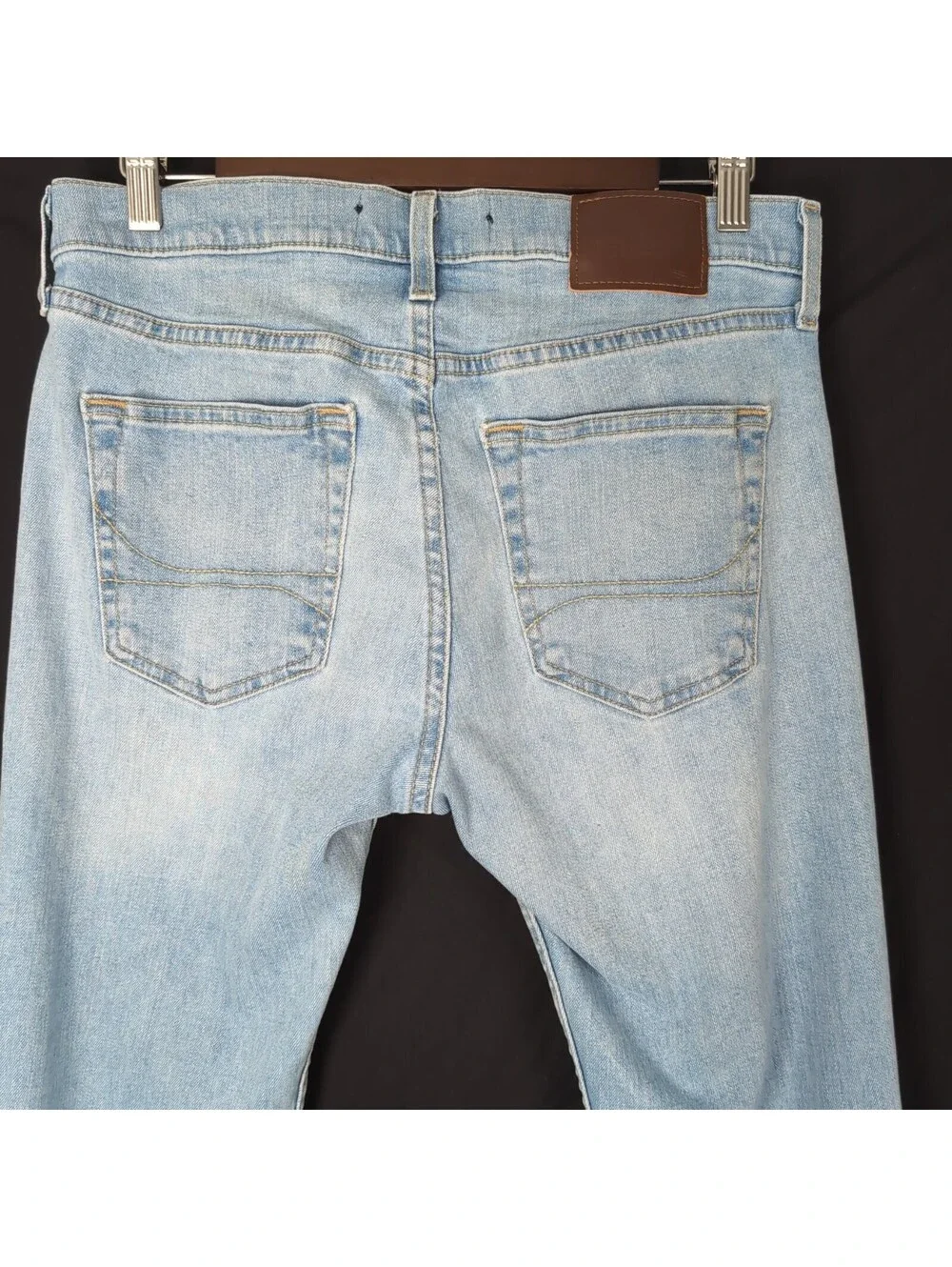 Hollister Skinny Fit Jeans 30x30 Light Wash Faded Blue Denim Everyday